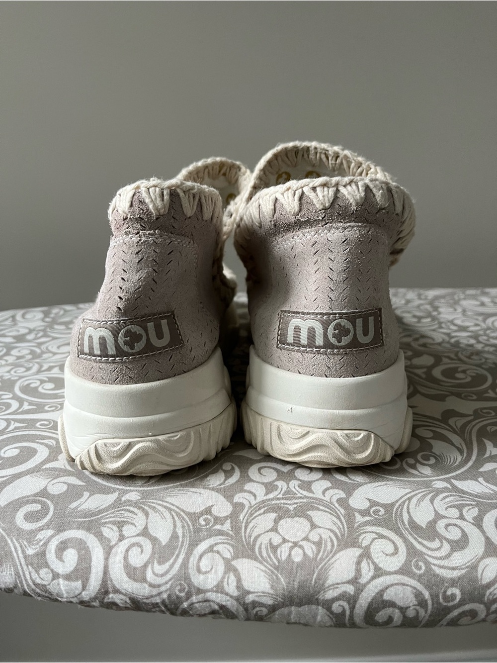 MOU Tan and White Summer Sneakers - Picture 2 of 8
